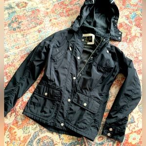 Barbour Jacket - Black, size 6